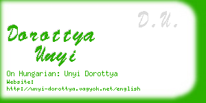 dorottya unyi business card